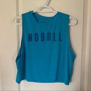 Nobull “Neon Blue” Cropped Tank